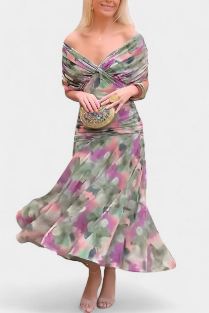 Eryzziah | Elegant Off-Shoulder Evening Dress