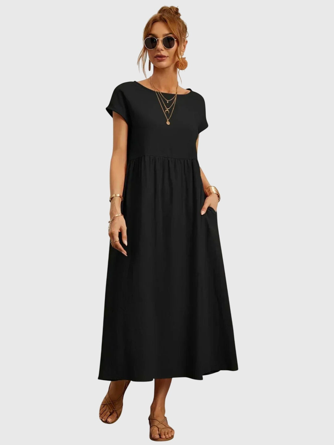 Giselle™ | Casual Pocket Midi Dress