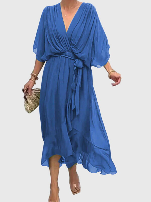 Bethany | Elegant Pleated Midi Dress
