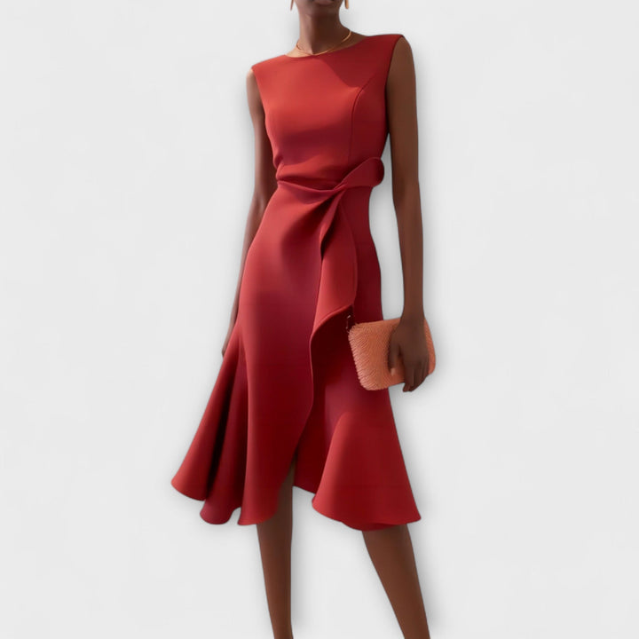 Darlene | Sophisticated Structured Midi Dress