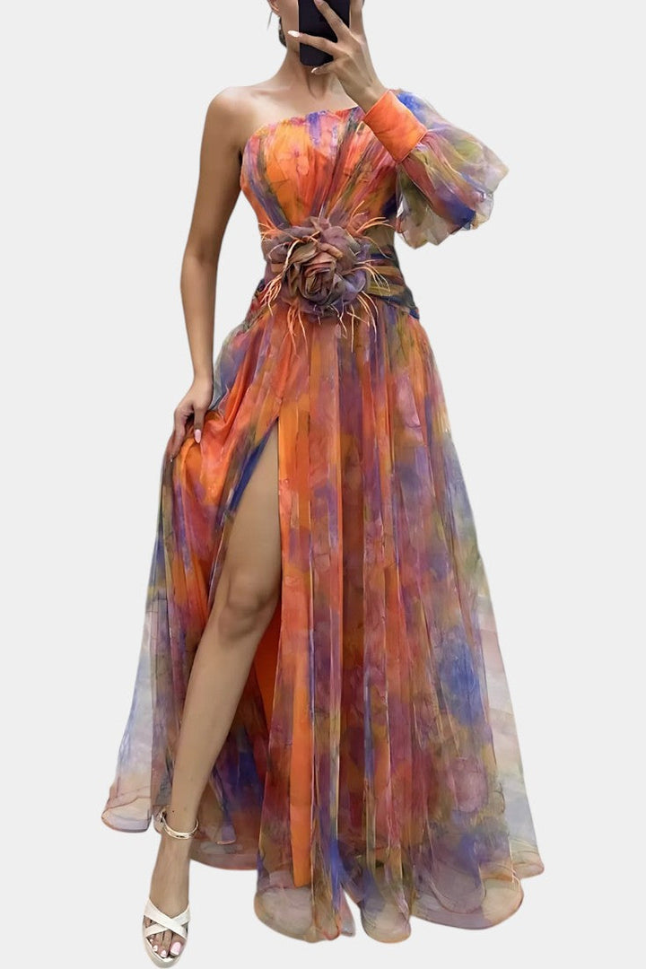 Danyzhel | Elegant Side-Slit Maxi Dress