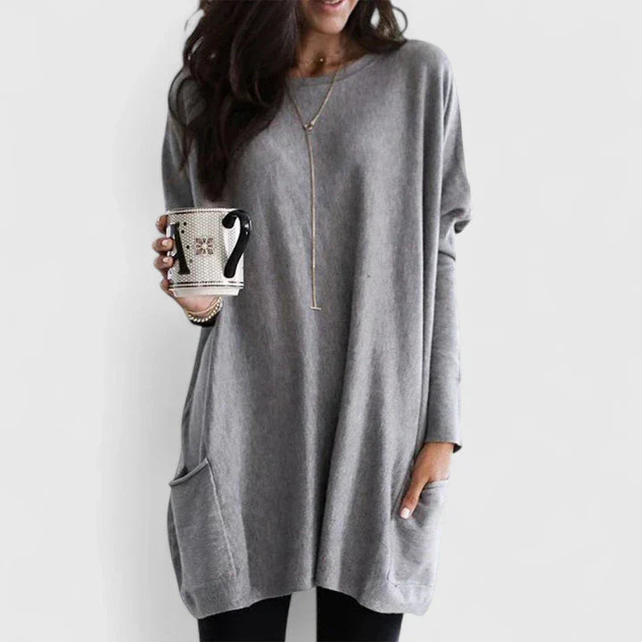 Amaryzeth™ | Relaxed Tunic Midi Dress