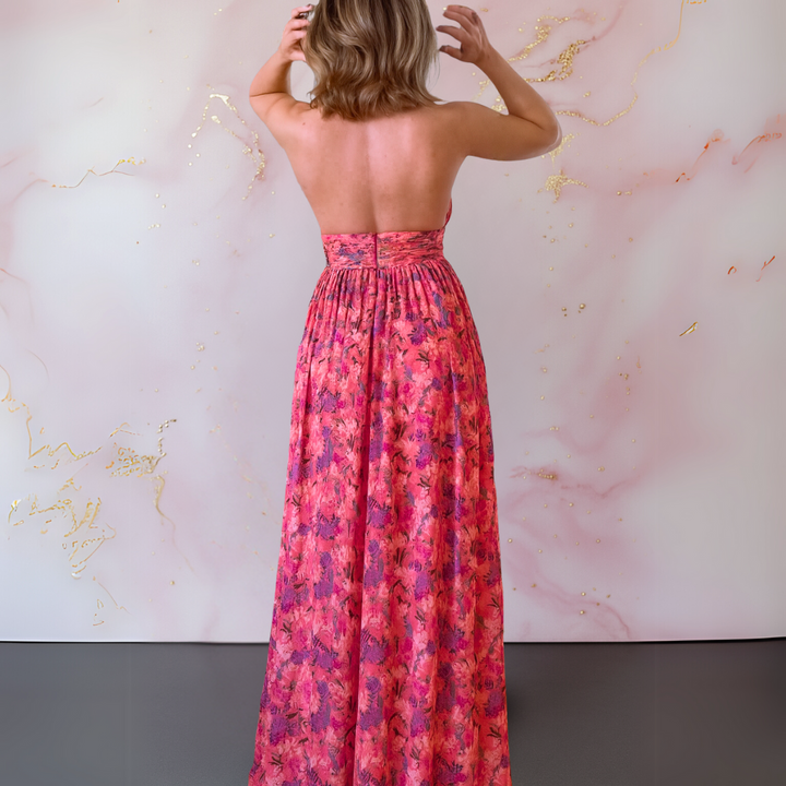 Cora | Floral Maxi Wedding Guest Dress
