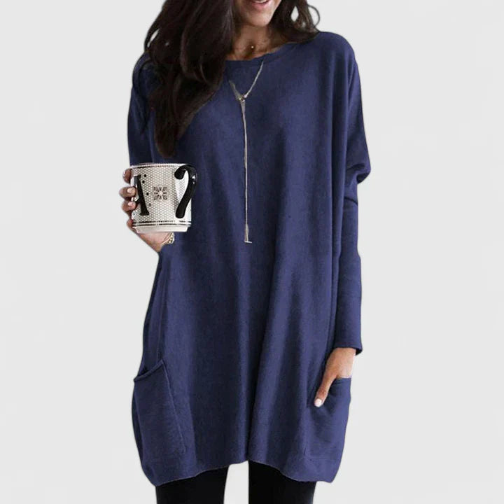 Amaryzeth™ | Relaxed Tunic Midi Dress
