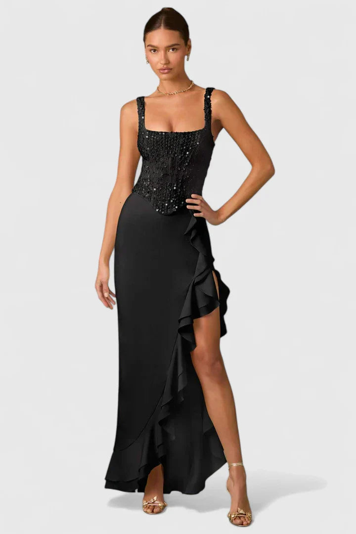 Almyra™ | Elegant Black Formal Dress