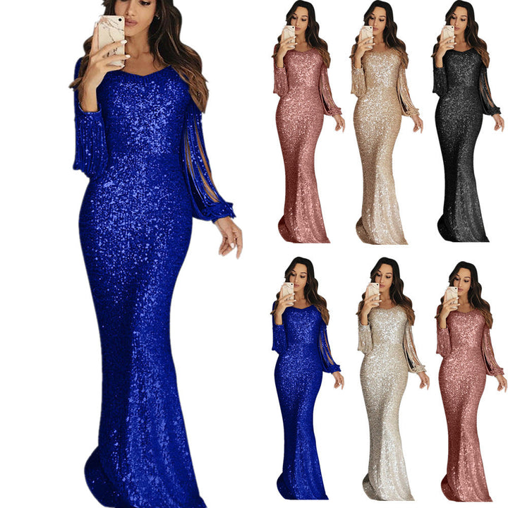 Elena | Sequin Sleeveless Wedding Guest Dress