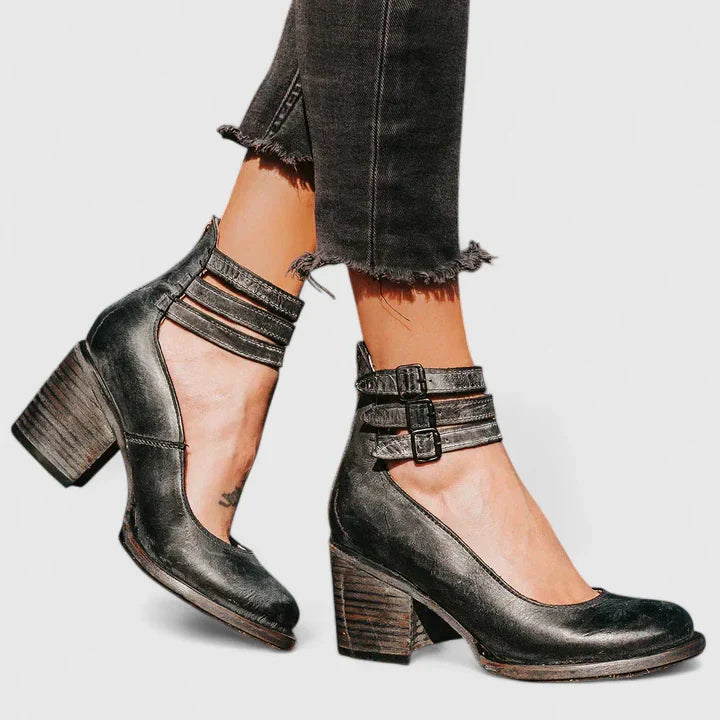 Janelis | Orthopedic Block Heel Sandals