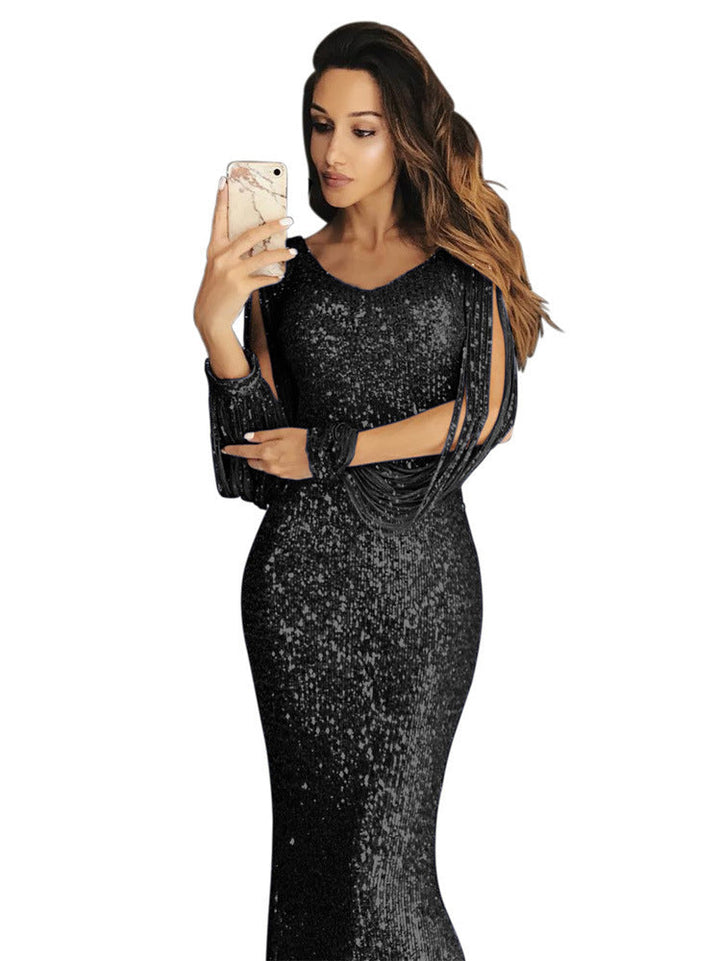 Elena | Sequin Sleeveless Wedding Guest Dress