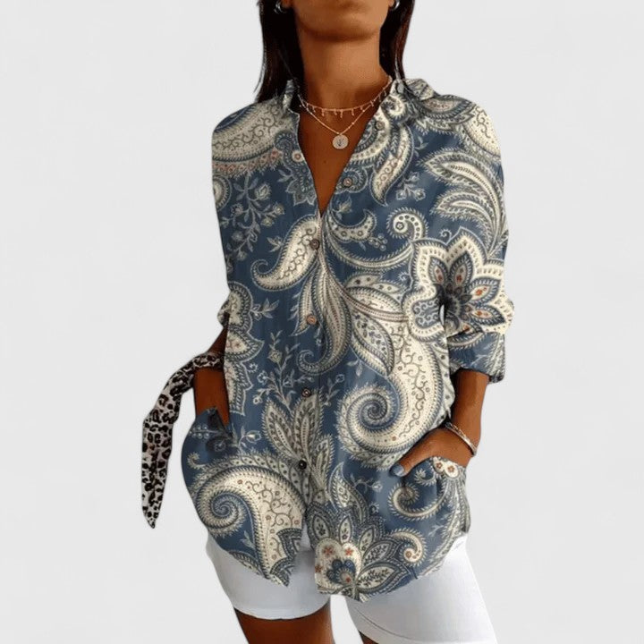 Katarine | Elegant Floral Print Blouse