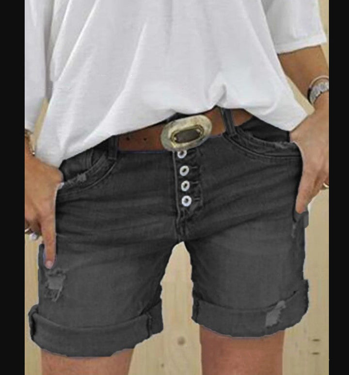 Addison | Casual Ripped Denim Shorts