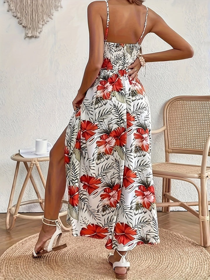 Tilda | Floral Print Maxi Wedding Guest Dress