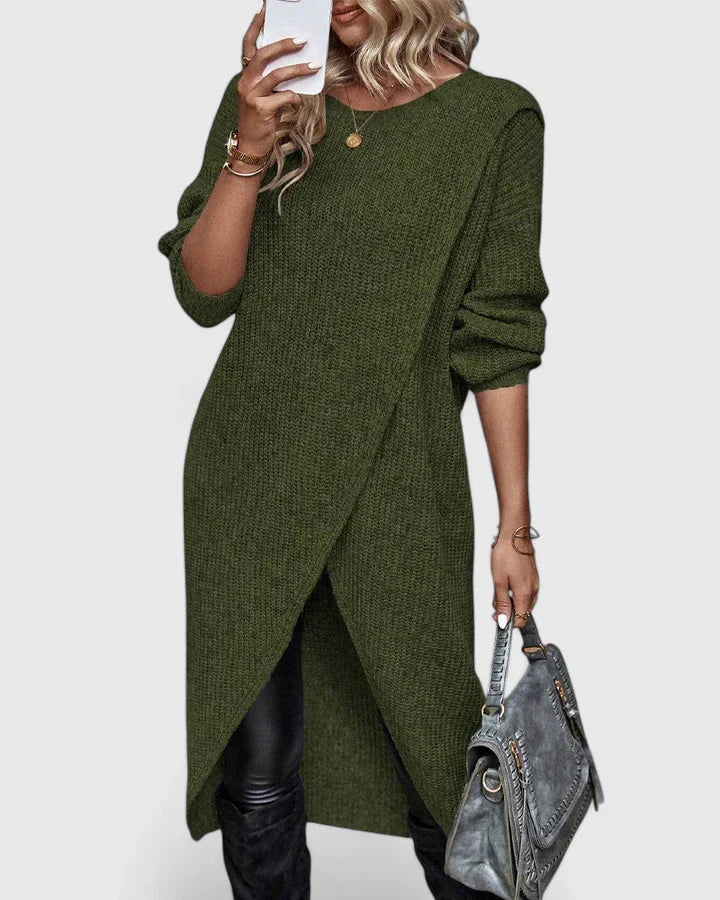 Zarymelle | Elegant Knit Sweater Dress