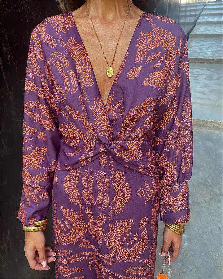 Clementine | Satin Knot Wedding Guest Dress