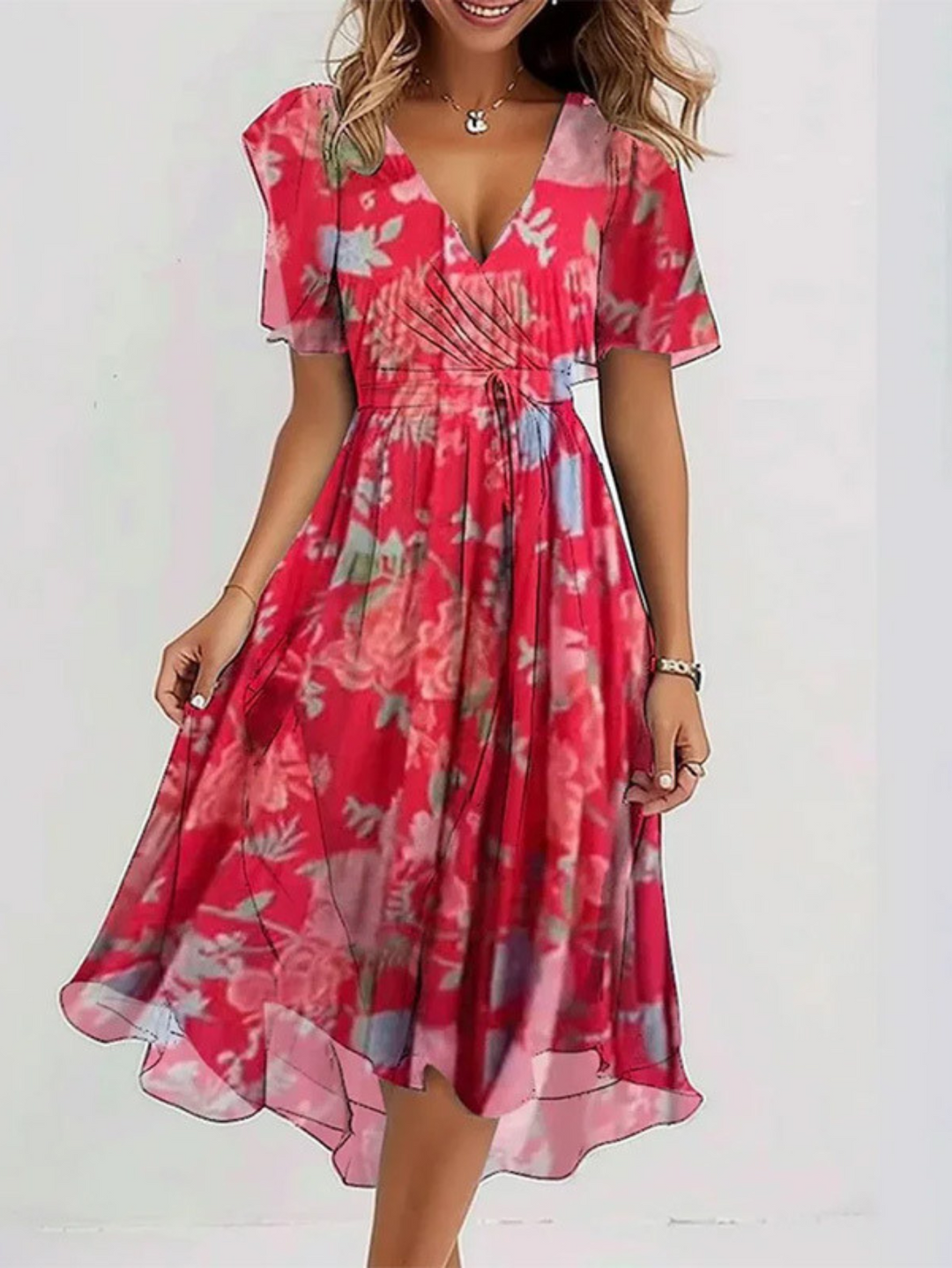Matilda™ | Flattering Summer Midi Dress