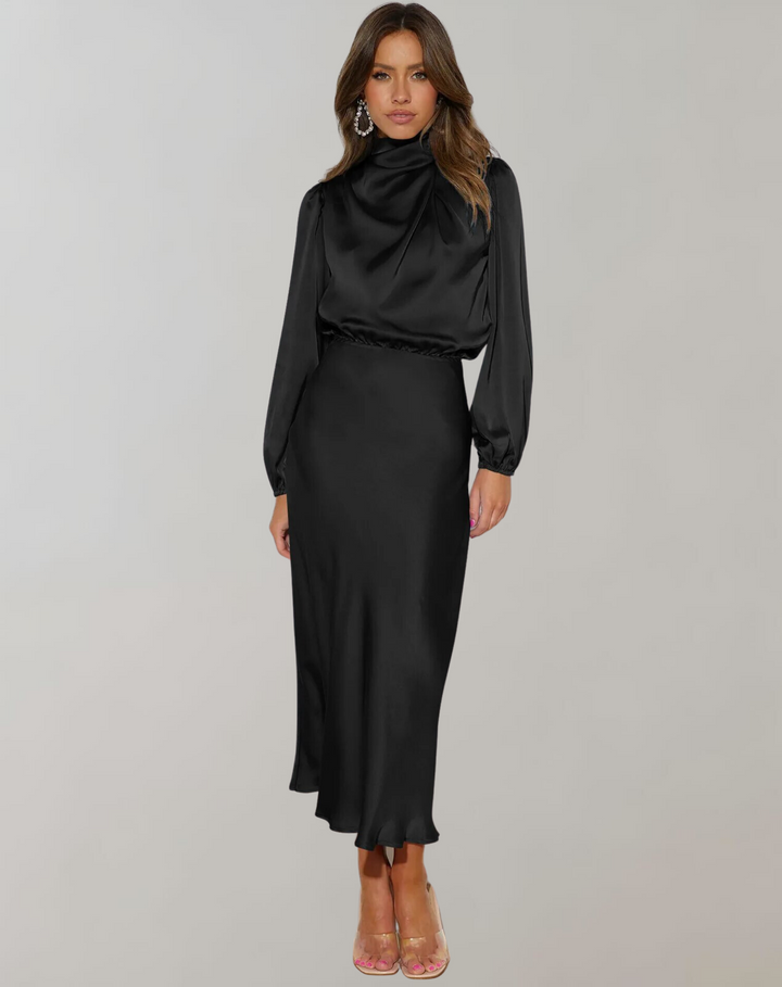 Orla | Satin Bodycon Wedding Guest Dress