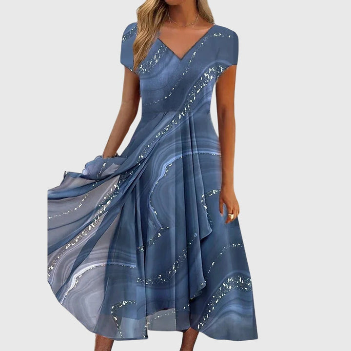 Aubrielle™ | Flowing Lightweight Midi Dress