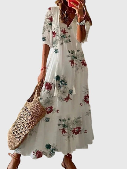 Amalia™ | Boho Vintage Maxi Dress