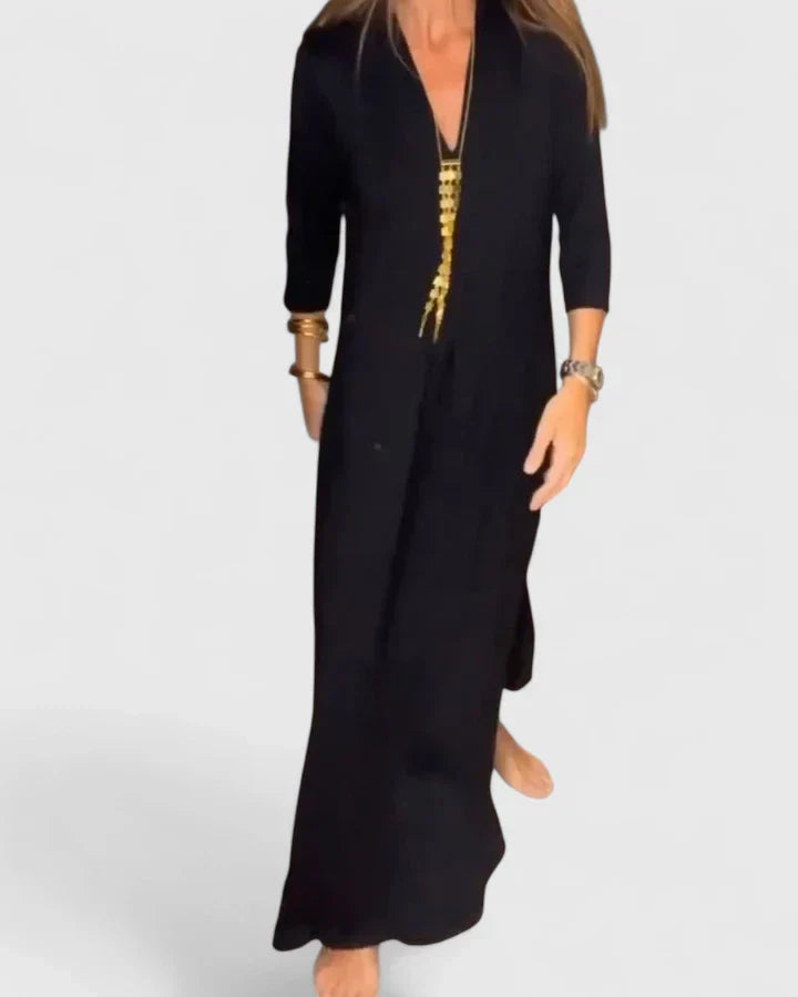 Olyvianne | Elegant Minimalist Midi Dress
