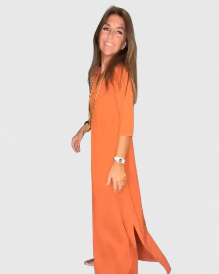 Olyvianne | Elegant Minimalist Midi Dress