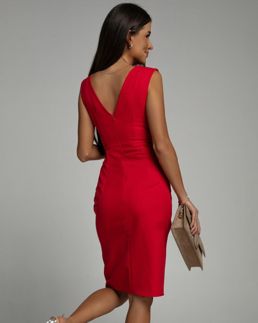 Lavenza™ | Elegant Slim Fit Midi Dress