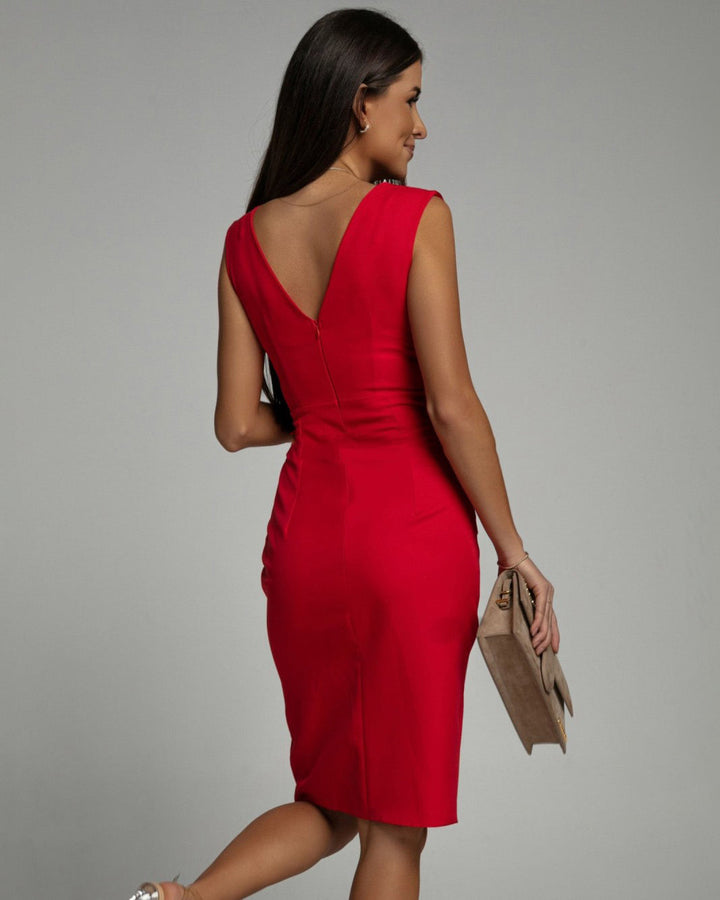 Lavenza™ | Elegant Slim Fit Midi Dress