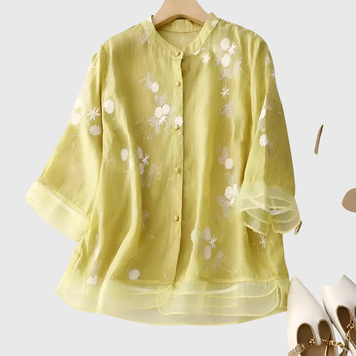 Nellie™ | Embroidered Floral Blouse