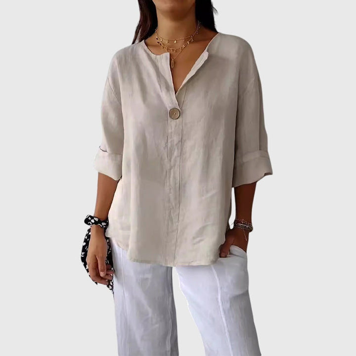 Valentina™ | Elegant Silk Blouse