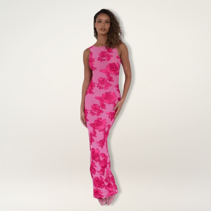 Lily | Floral Maxi Wedding Guest Dress