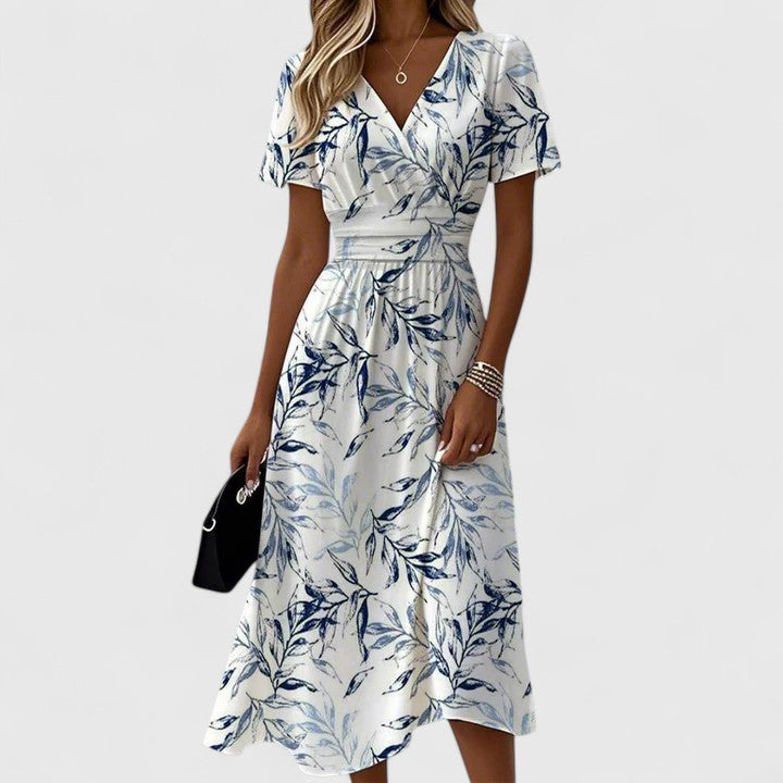 Fenyska | Elegant Printed Maxi Dress