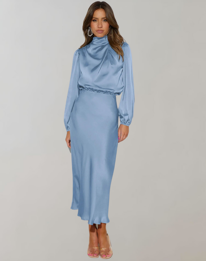 Orla | Satin Bodycon Wedding Guest Dress
