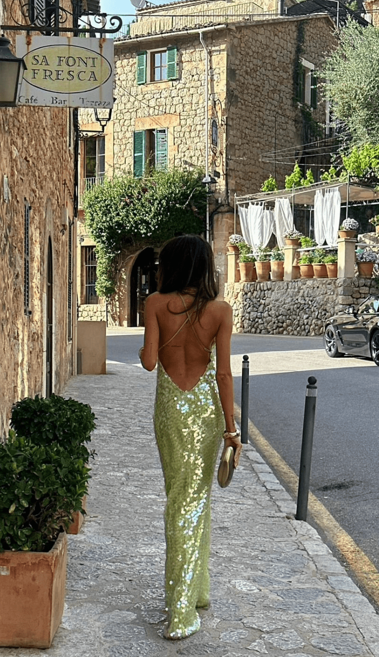 Nia | Sequin Maxi Wedding Guest Dress