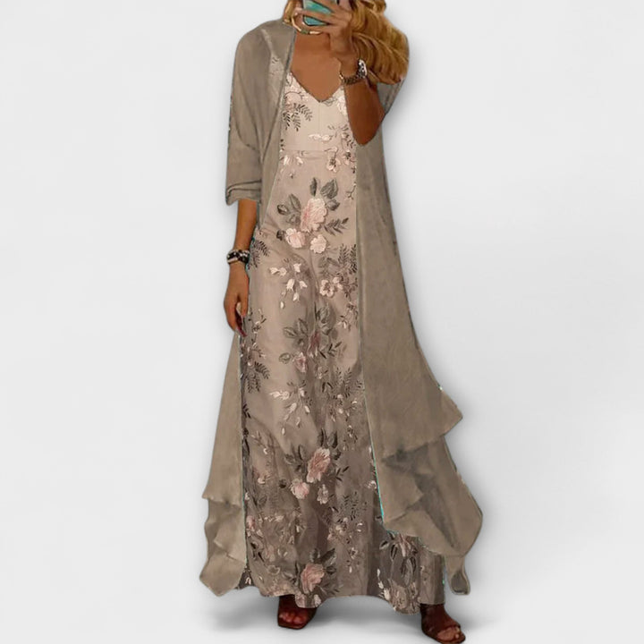 Bryleigh | Elegant Two-Piece Maxi Dress Set