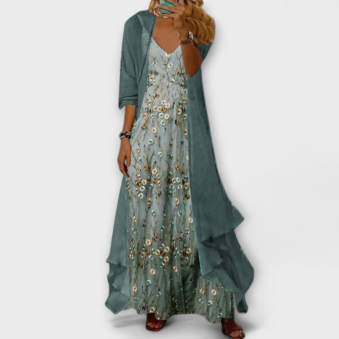 Bryleigh | Elegant Two-Piece Maxi Dress Set