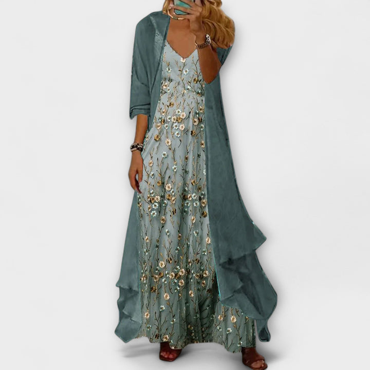Bryleigh | Elegant Two-Piece Maxi Dress Set