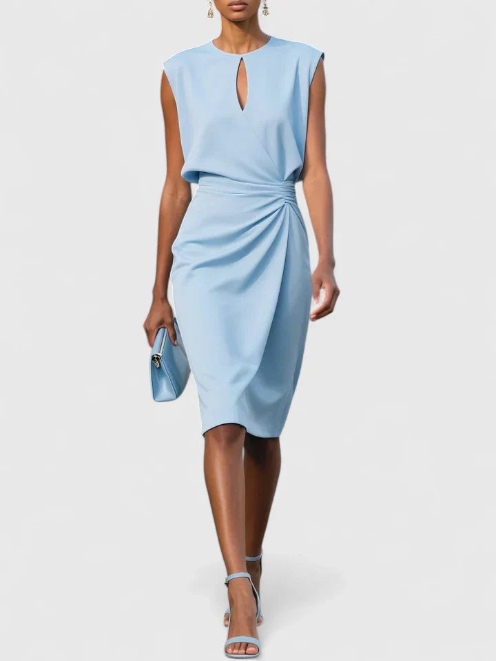 Lisandrah | Sophisticated Office Midi Dress
