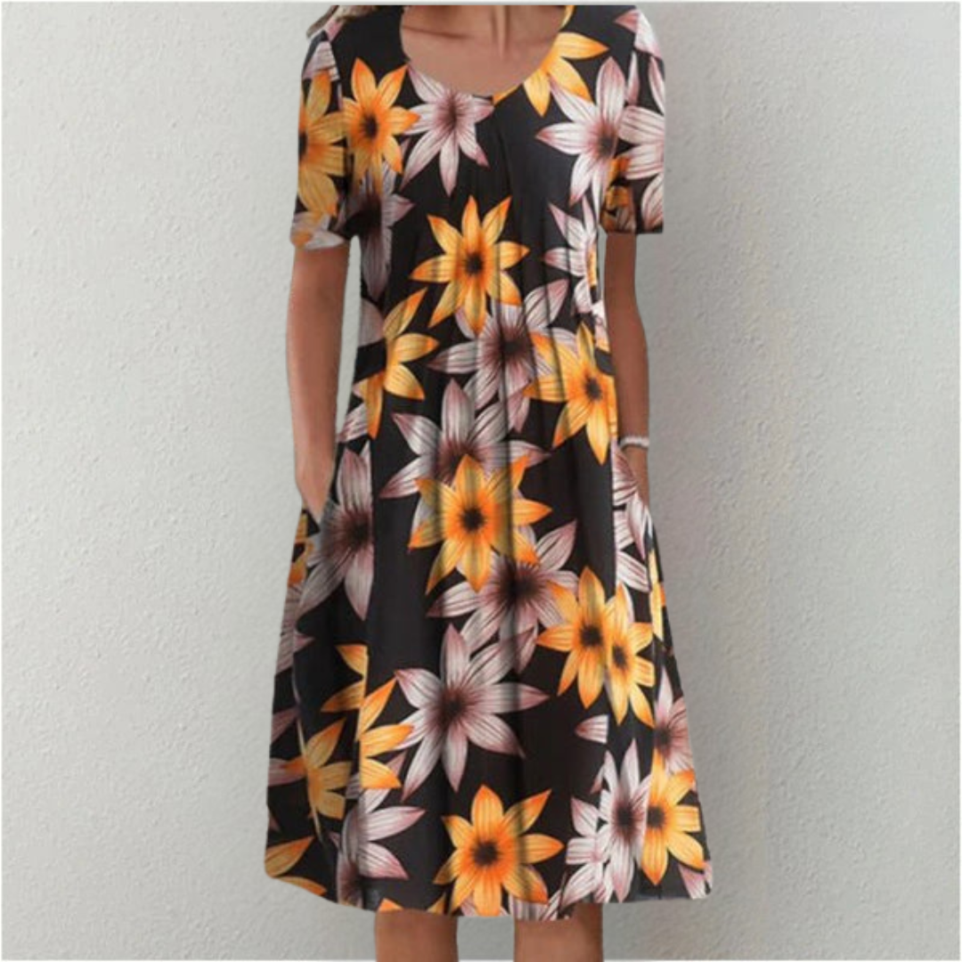 Olyverrah | Elegant Printed Maxi Dress