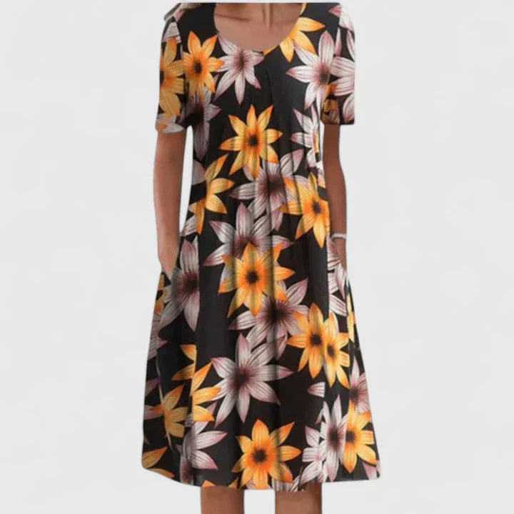 Olyverrah | Elegant Printed Maxi Dress