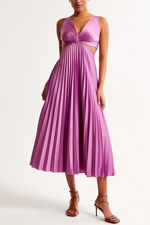 Alexandra | Pleated Maxi Wedding Guest Dress