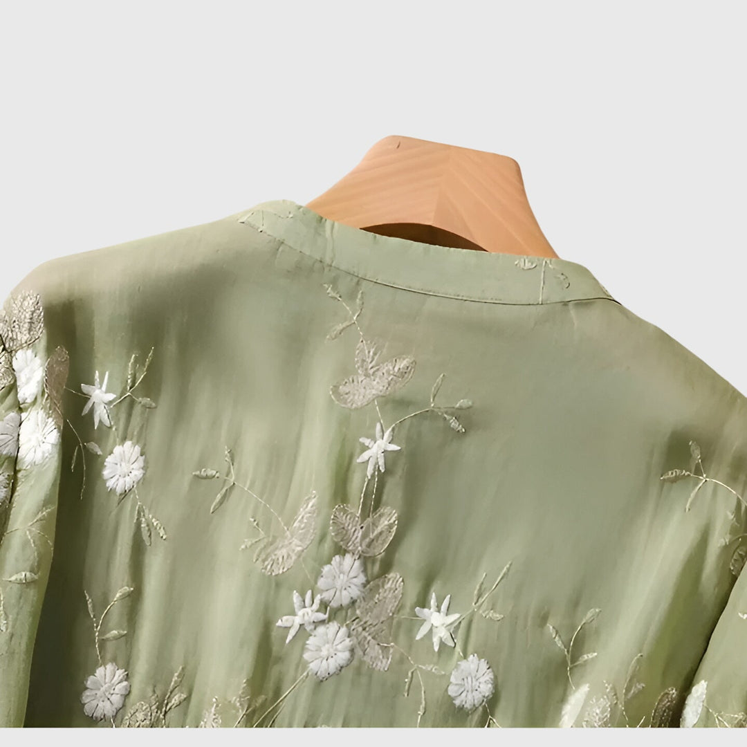Nellie™ | Embroidered Floral Blouse