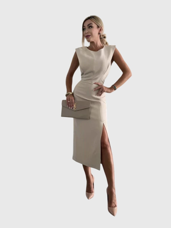 Lula™ | Elegant Slim Fit Midi Dress