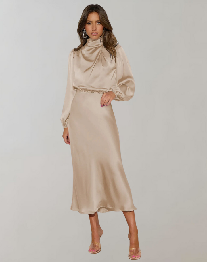 Orla | Satin Bodycon Wedding Guest Dress