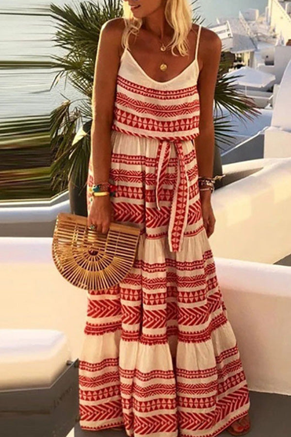 Jennifer | Chic Simian Print V-Neck Beach Dress