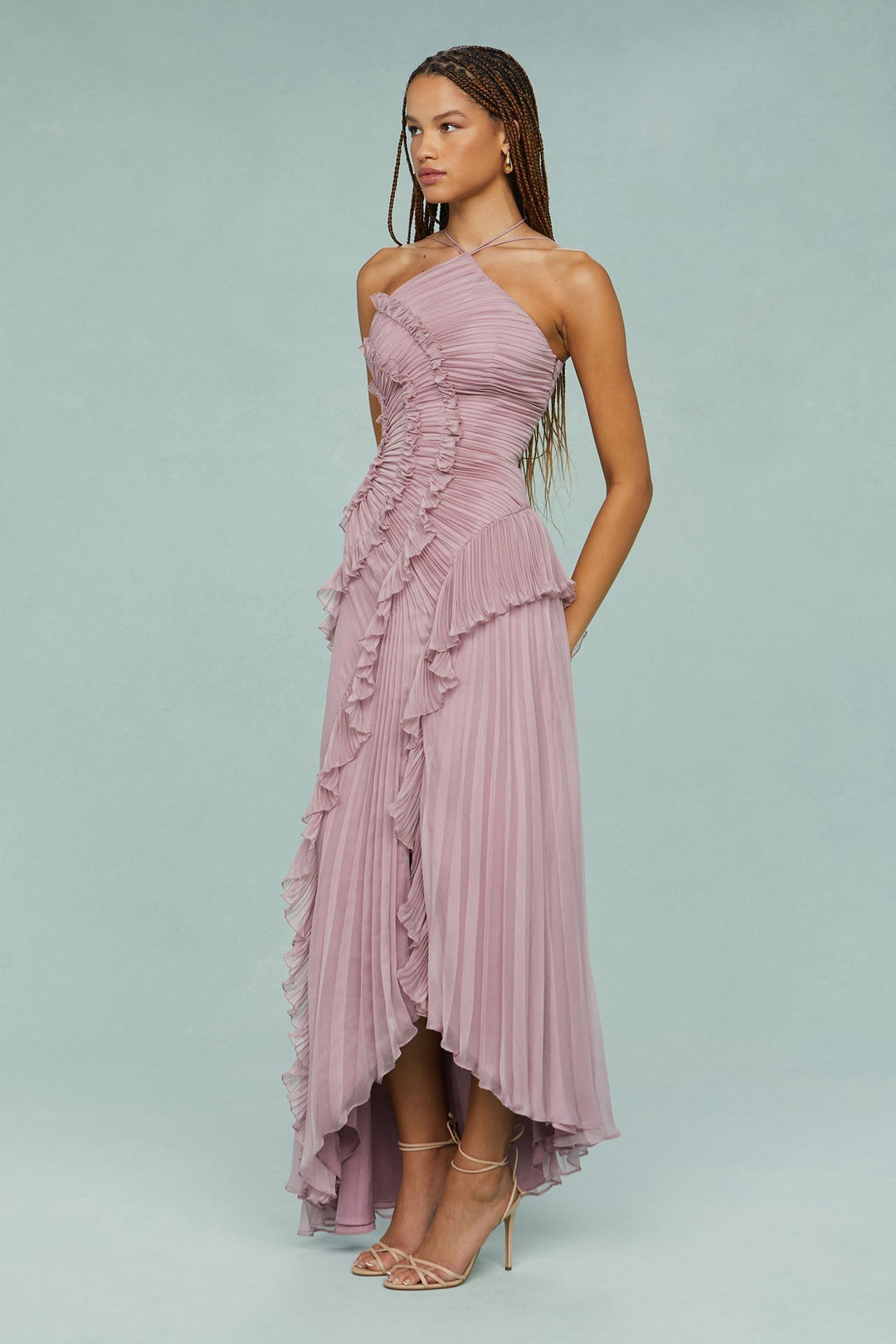 Estelle | Halter Wedding Guest Dress