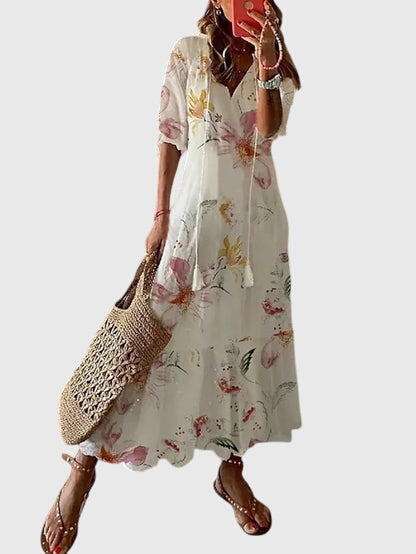 Amalia™ | Boho Vintage Maxi Dress