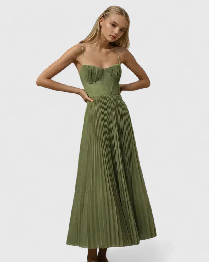 Hylyana | Elegant Long Sleeve Midi Dress