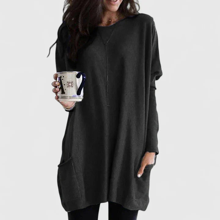 Amaryzeth™ | Relaxed Tunic Midi Dress