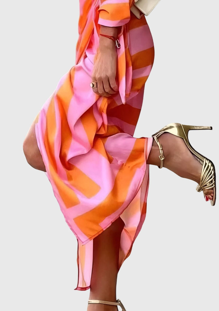 Everly™ | Elegant Printed Wrap Dress