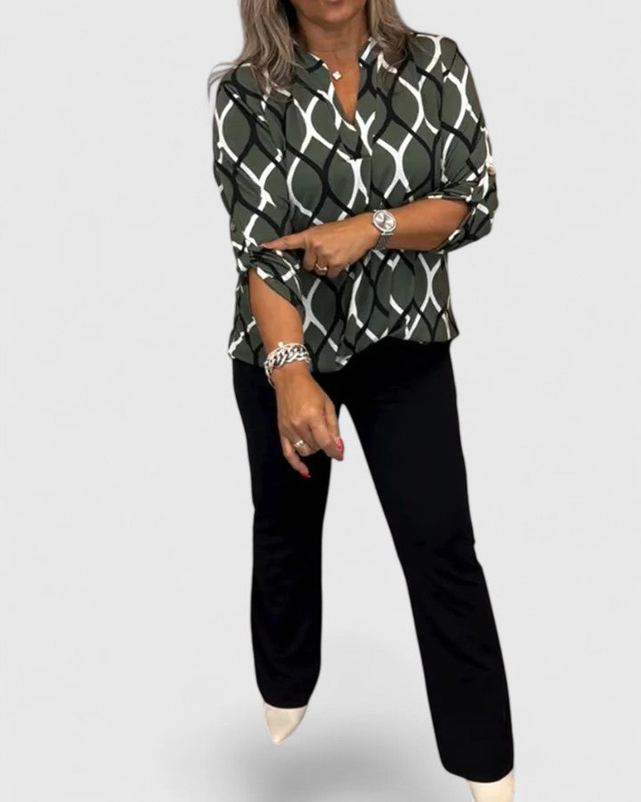 Ella | Elegant Satin Blouse