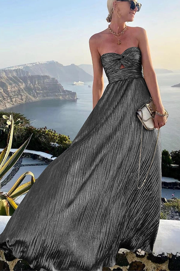Eliza | Strapless A-Line Wedding Guest Dress