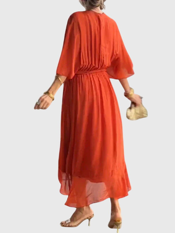 Bethany | Elegant Pleated Midi Dress